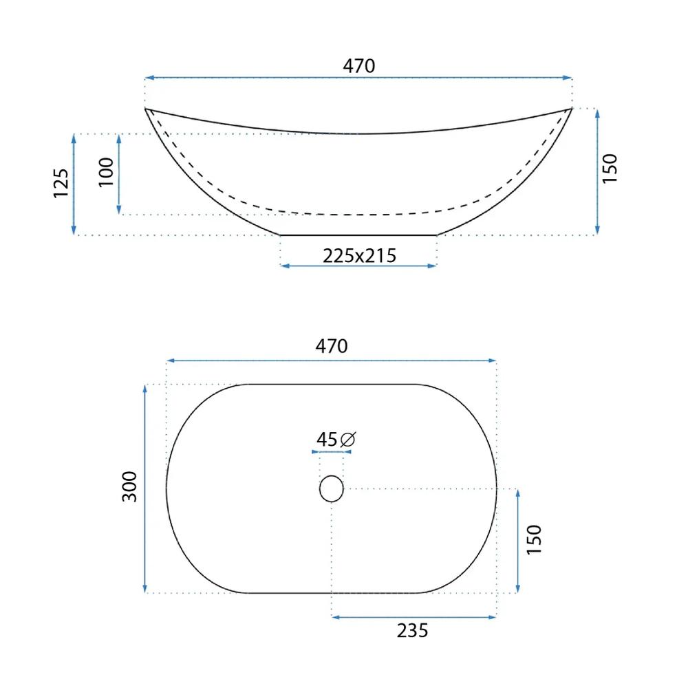 Vasque à poser REA Royal Mini Aiax Shiny