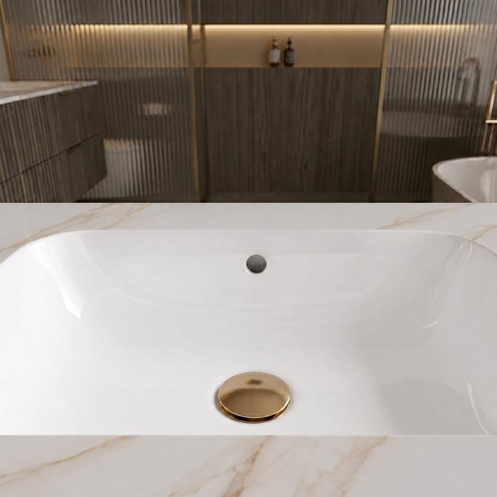 Umywalka ścienna Rea Aresa Grey Gold 60