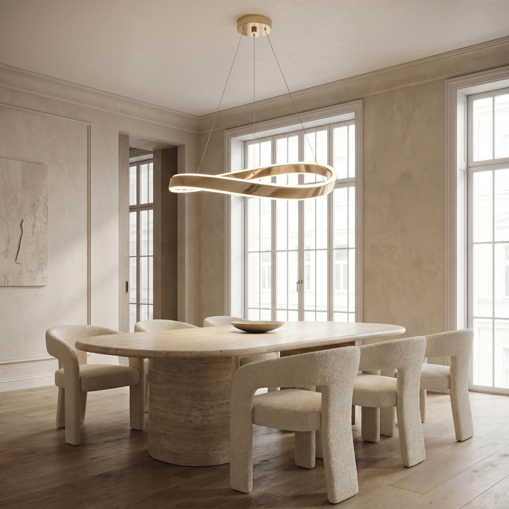 LAMPA SUFITOWA WISZĄCA SWE068-CP 80cm ZŁOTA