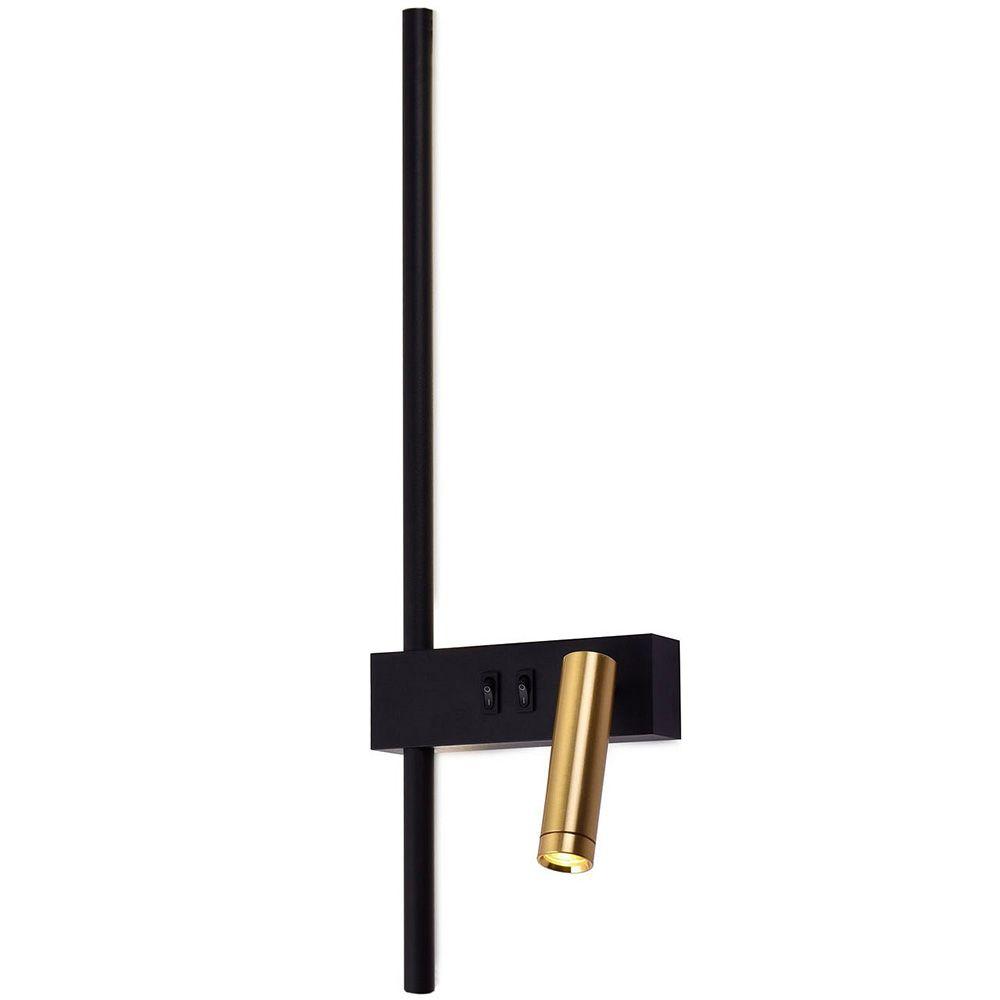 Wandlampe APP1439-W RIGHT BLACK  GOLD
