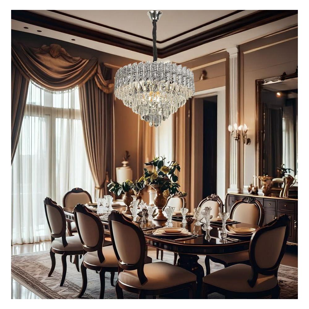 Hängelampe Cristal G055-CP 50cm CHROME