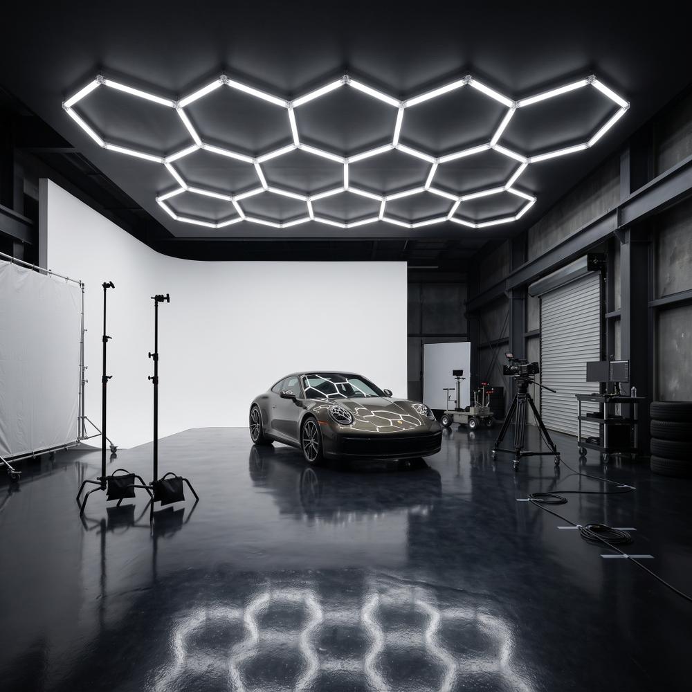 Lampa LED HEXAGON JNH052-H Biała