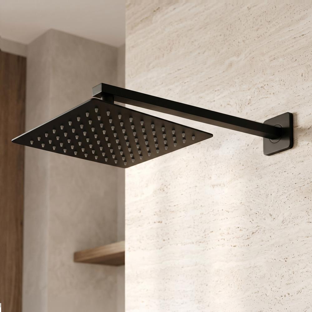 Deszczownica kwadratowa czarna REA JS-P015B 25cm Czarna