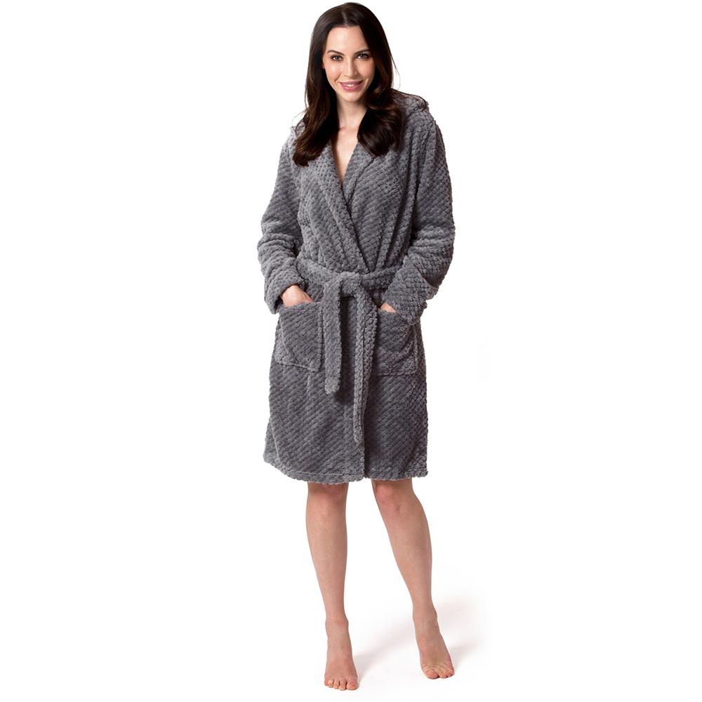 Bathrobe Dressing-gown DIAMOND Grey S/M