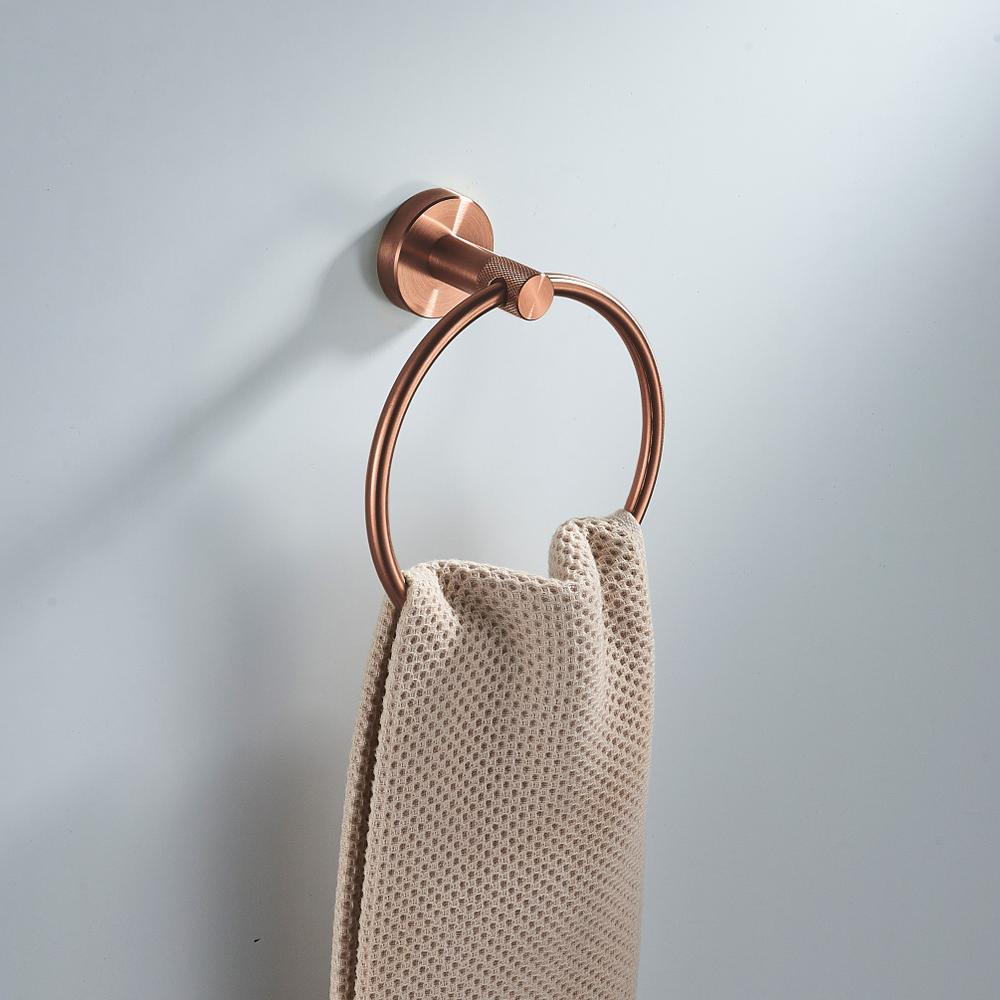 Bathroom hanger Ring 6610 Modern Brush Copper