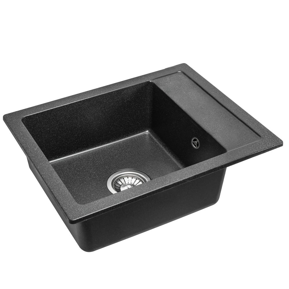 Fregadero granit Rino black moteado