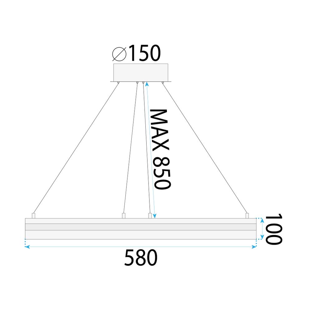 Hängelampe LED APP1672-CP GOLD