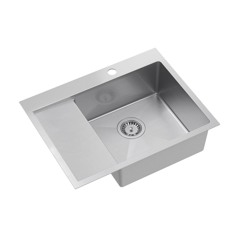 Stainless steel sink RUSSEL 116 BRUSH NICKEL