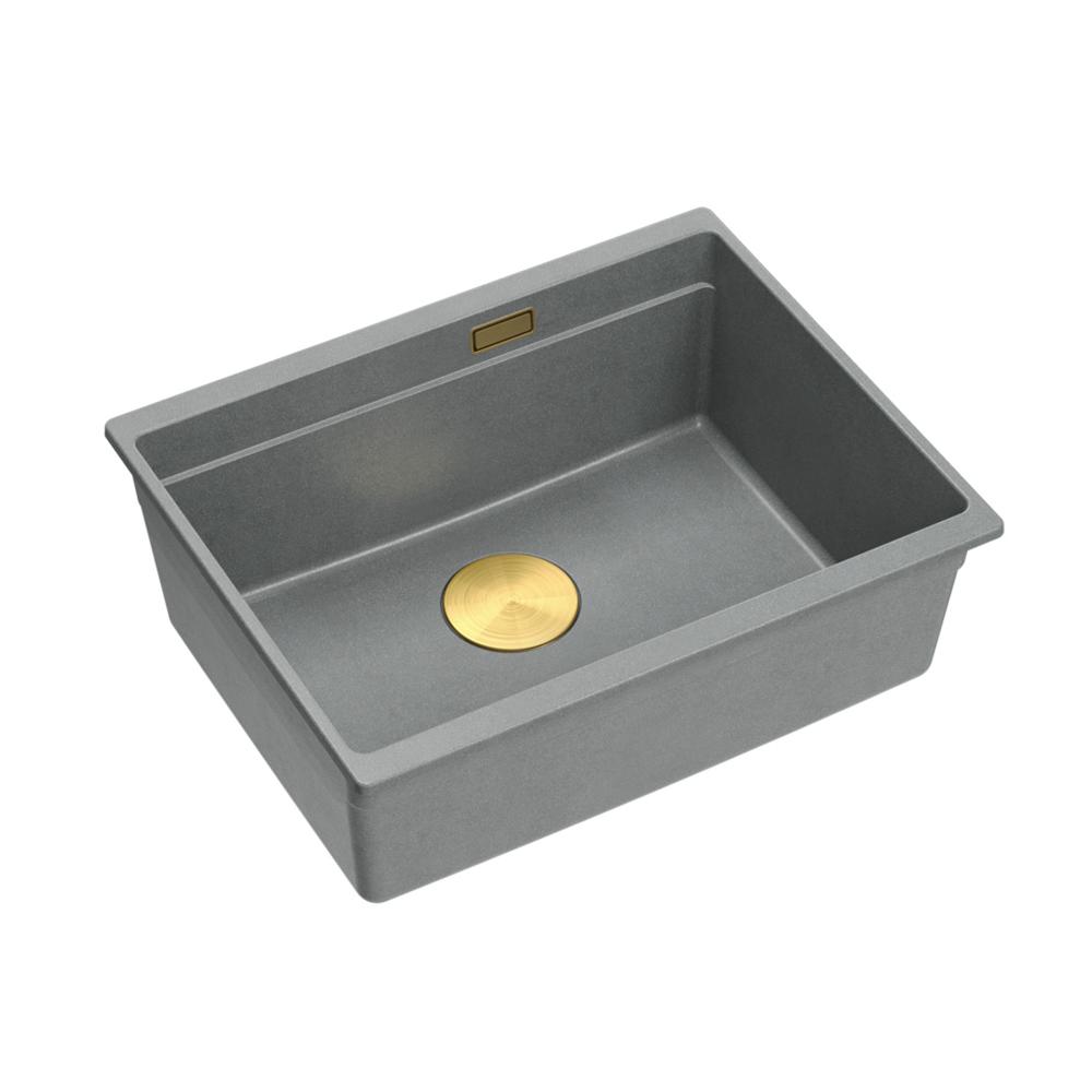 Granite sink Logan 100 Grey Metallic