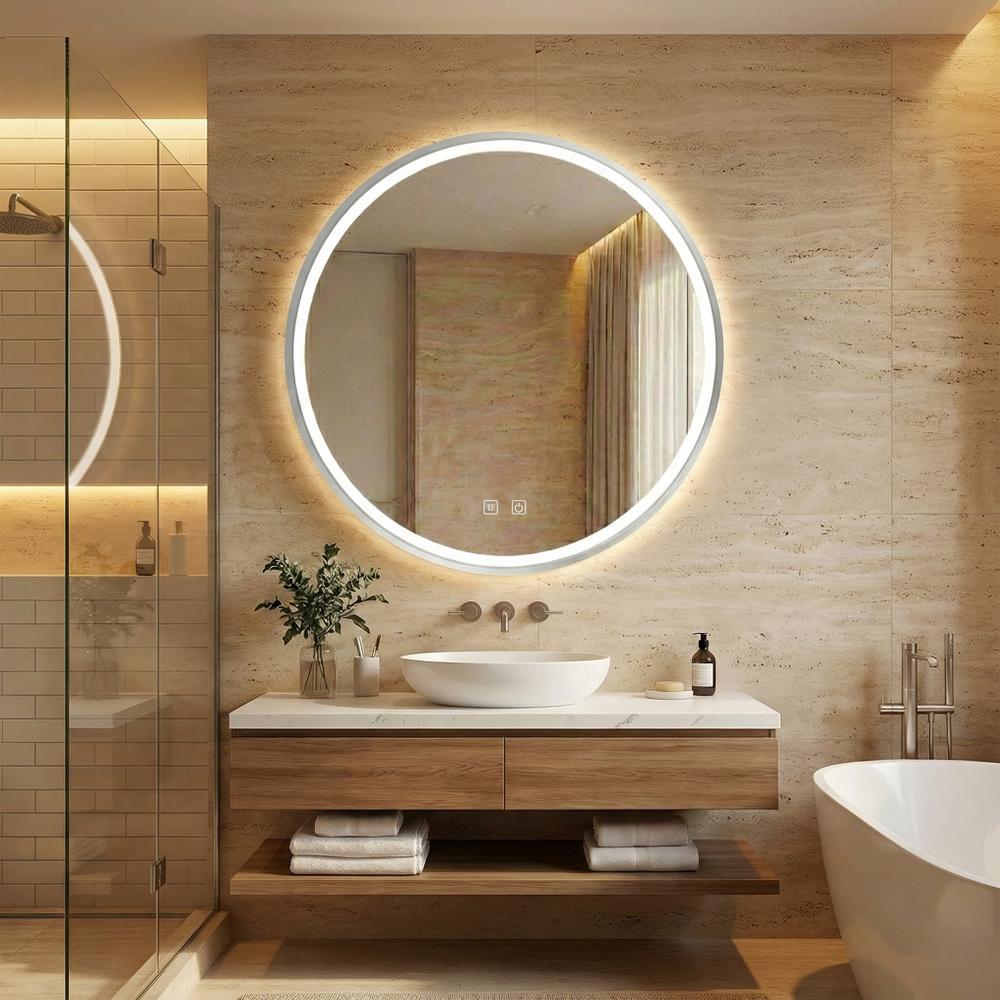 Mirror LED 50cm MMJ BRUSH SILVER