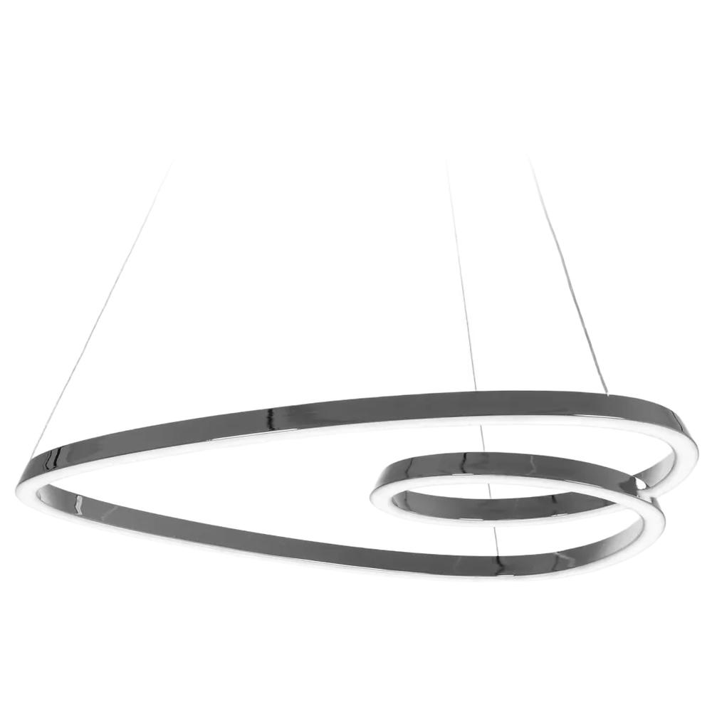Lampa Sufitowa Wisząca Loop LED + Pilot APP798-cp Chrom