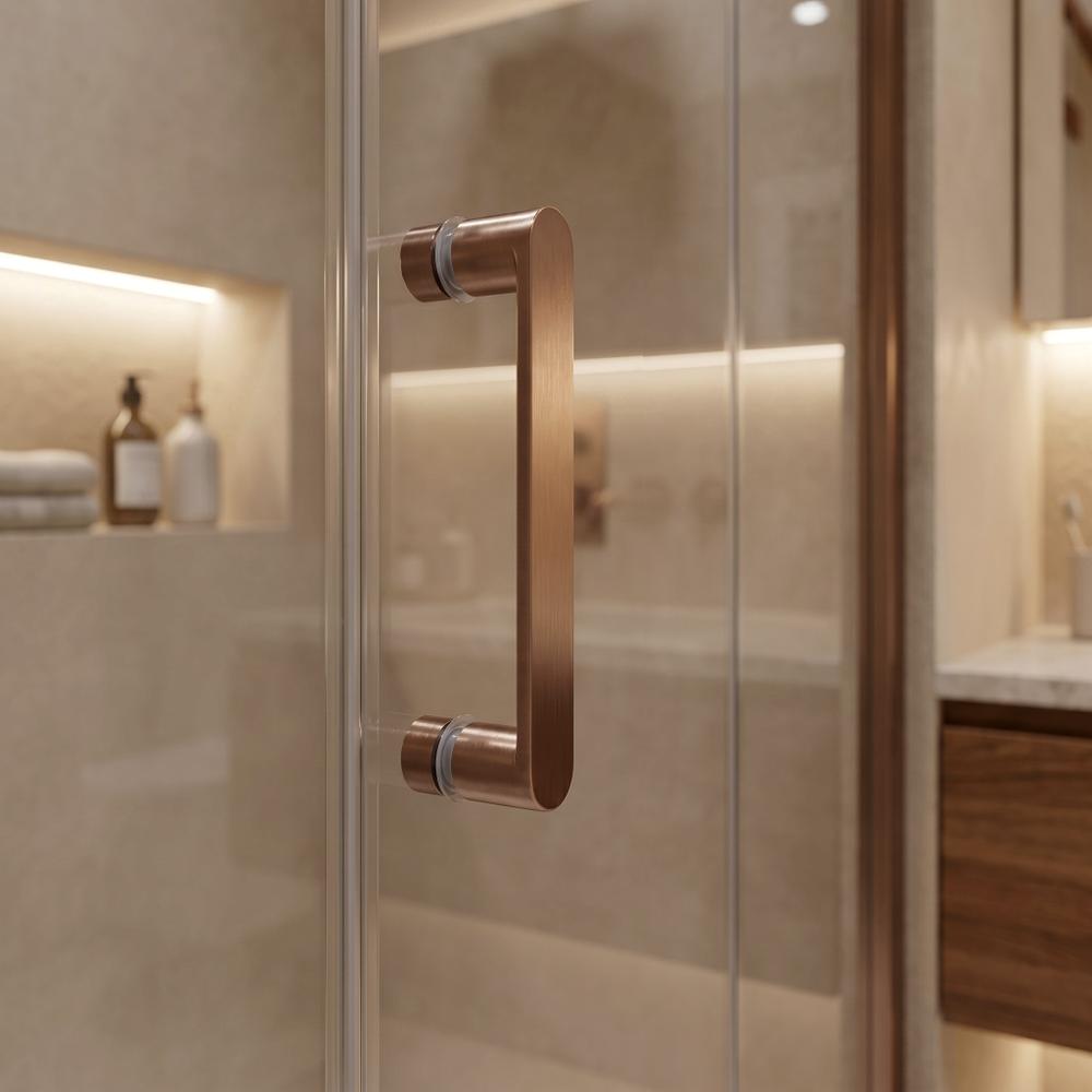 Shower enclosure Rea Bruno 90x90 Brush Copper