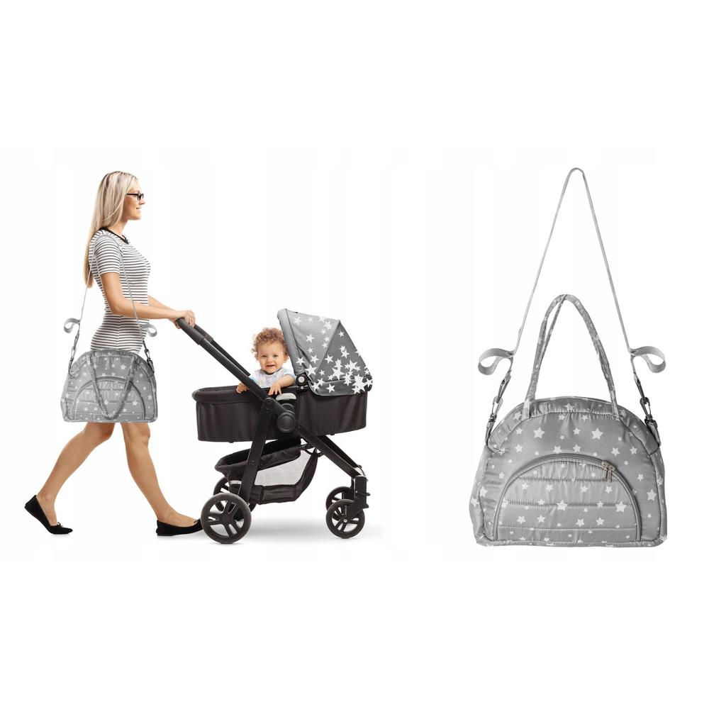 TORBA DO WÓZKA Z PASKIEM ORGANIZER GREY STAR