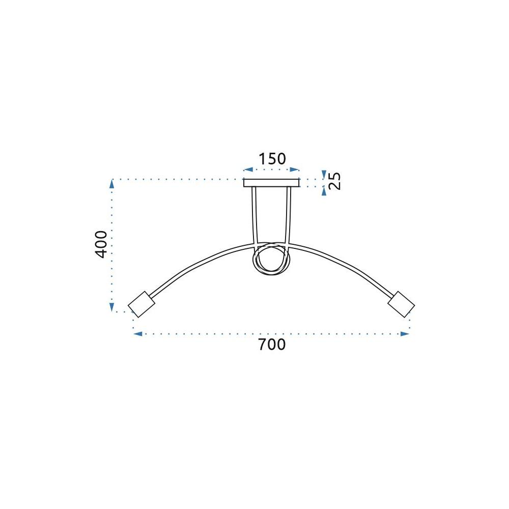 Lampe Paradise 5 Black Gold APP518-5C