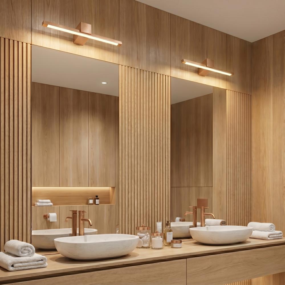 Kinkiet łazienkowy LED SWE052-1W 40 cm Miedź Szczotkowana