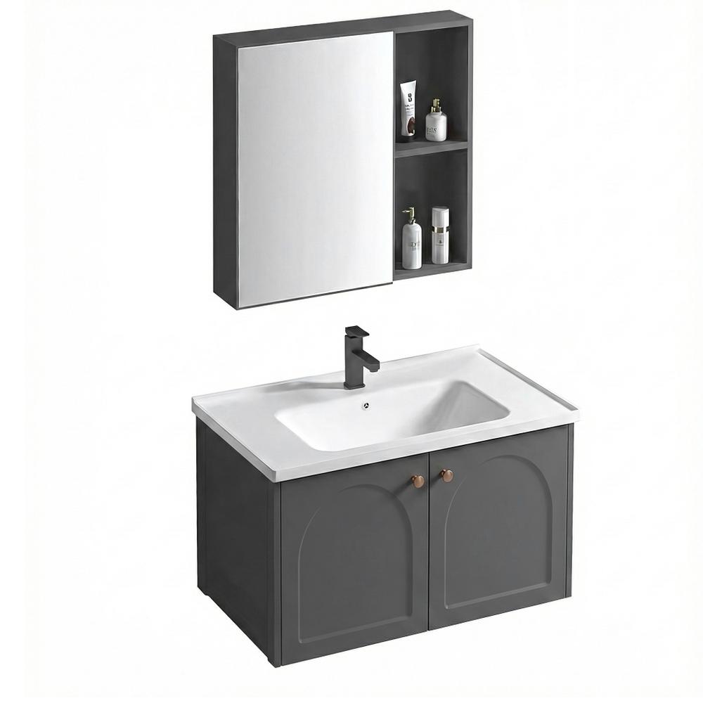 Conjunto de muebles de baño con lavabo Denver 60cm Grey