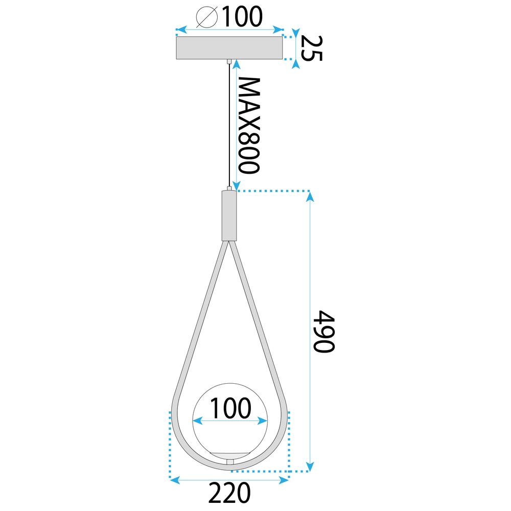 GLASKUGEL HÄNGELEUCHTE G111-1W SCHWARZ E27