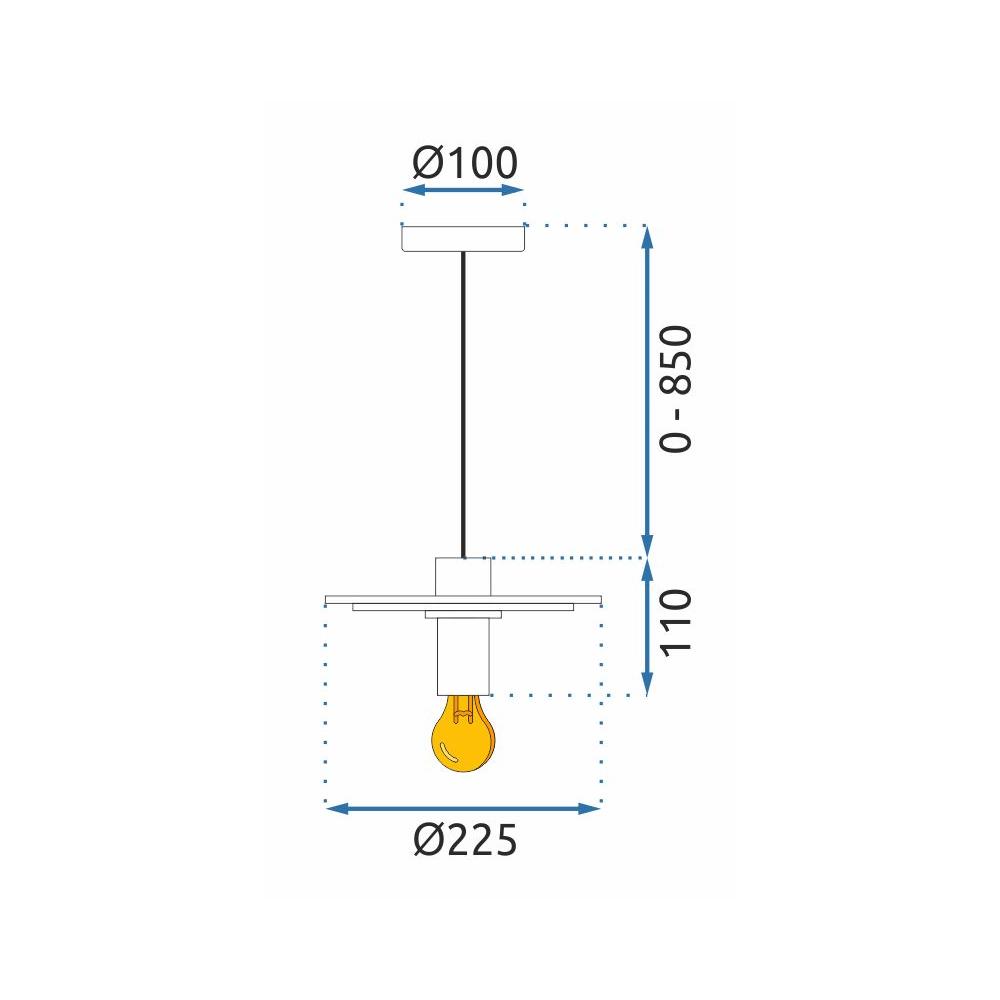 Hängelampe APP1214-1CP Black