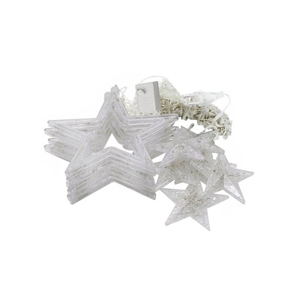 Lampki choinkowe kurtyna LED gwiazdy 2m