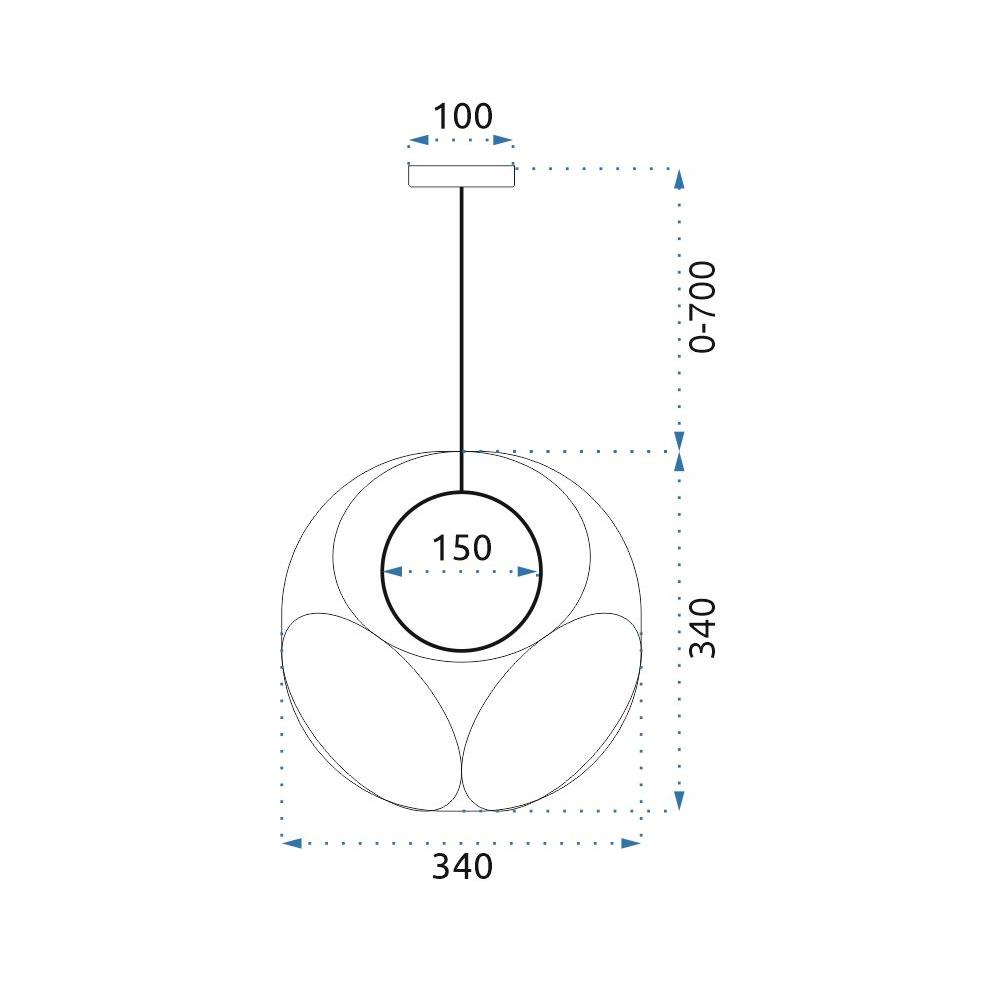 Deckenlampe APP1019-1CP