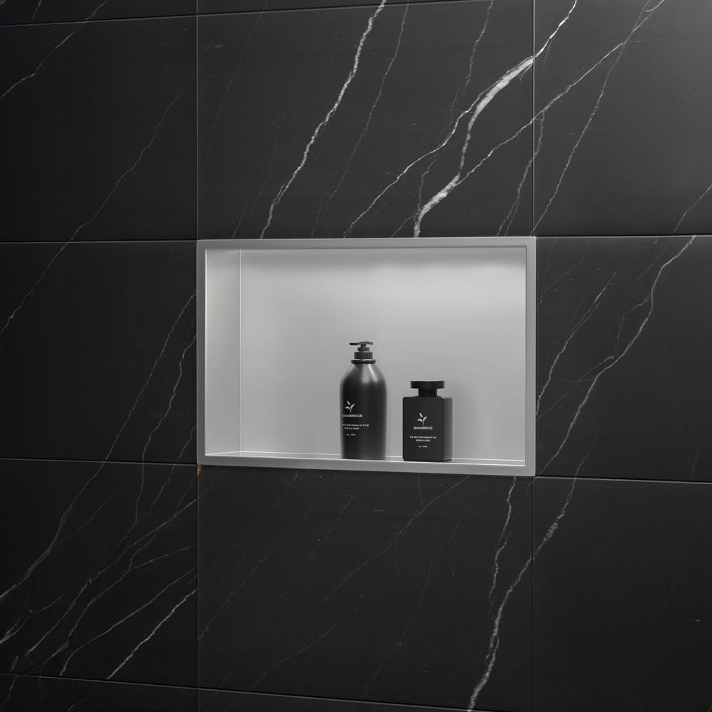 bathroom shelf 30x45 steel brush