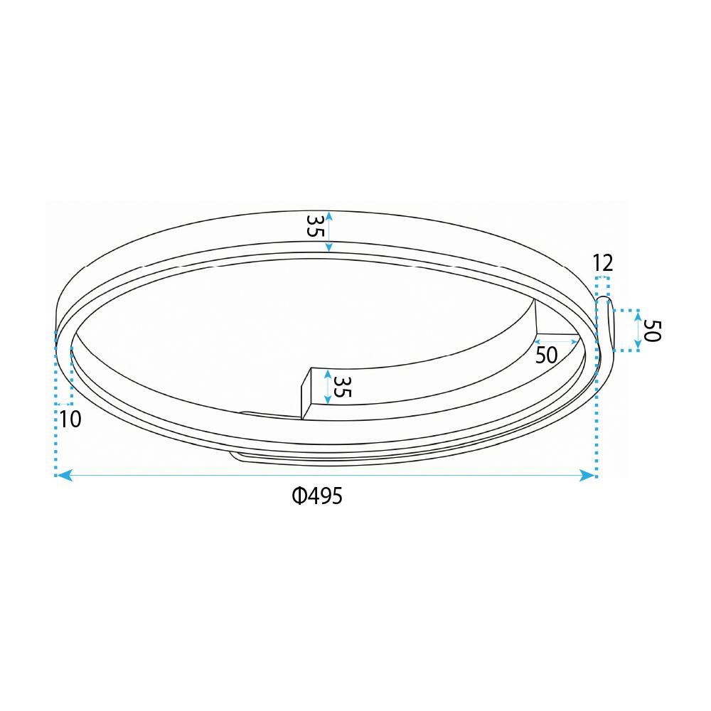 Lampa sufitowa LED APP1925-C Czarna