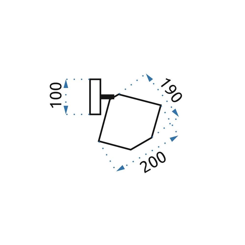 Wandlampe loft rose black APP534-1W