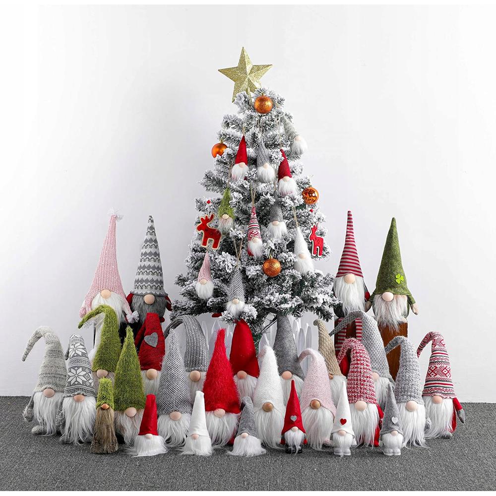 Skrzat świąteczny 50cm RED/GREY YX-019