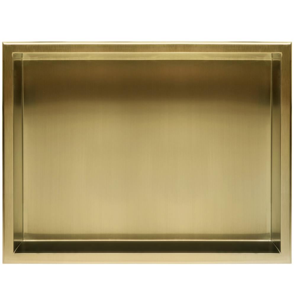 bathroom shelf 30x45 gold brush
