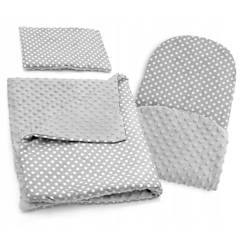 Kokon do wózka, materac, poduszka, kocyk  5w1 White Black Bear