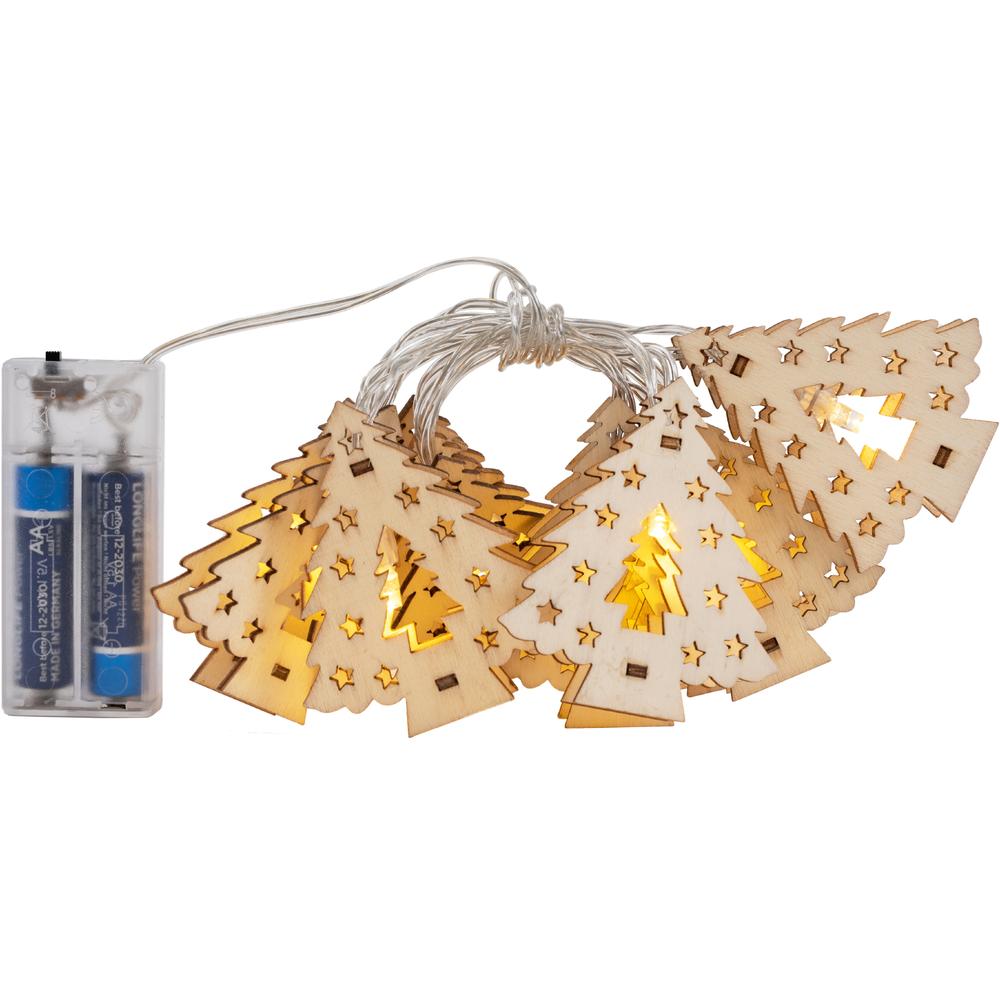 Lampki choinkowe Girlanda LED drewniane choinki CD009