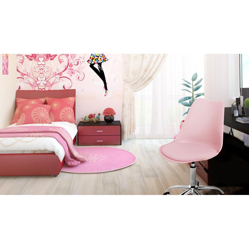 Krzesło Biurowe z poduszką Jasno Szare