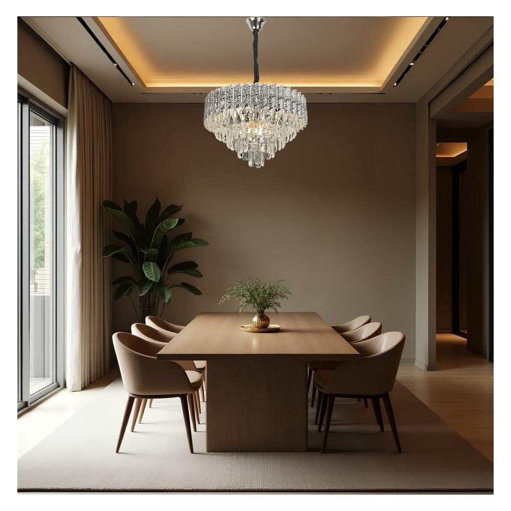 Hängelampe Cristal G055-CP 50cm CHROME