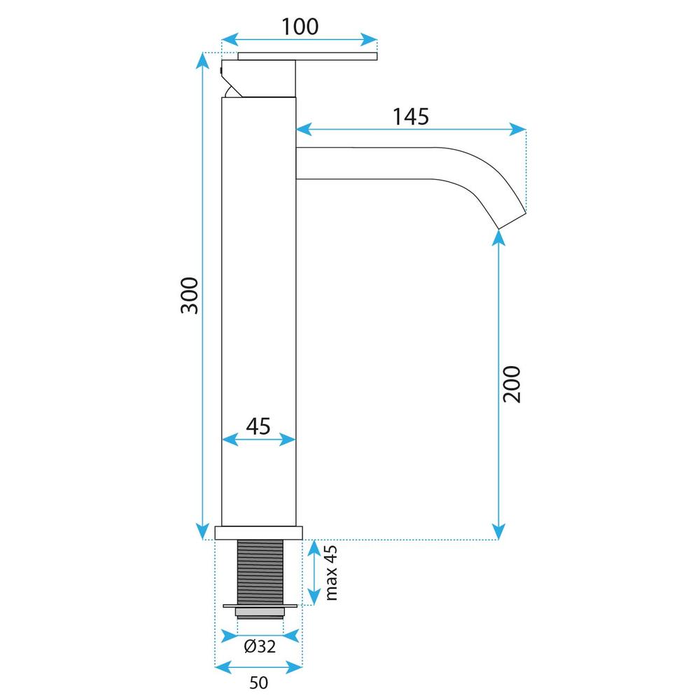 Vannitoa segisti Rea Ontario Brush Gold