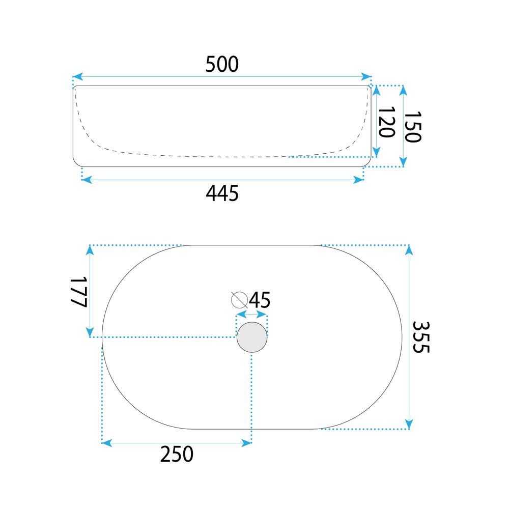 Aufsatzwaschbecken Rea Oktawia