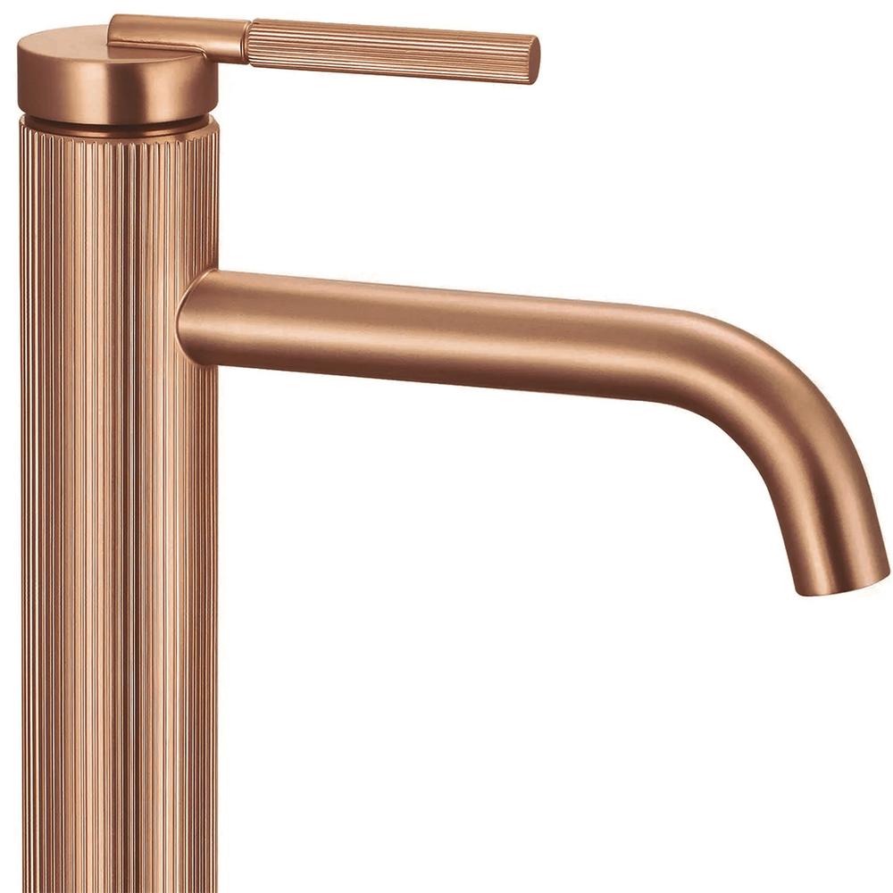 Rubinetto da lavabo Rea Argon Brush Copper high
