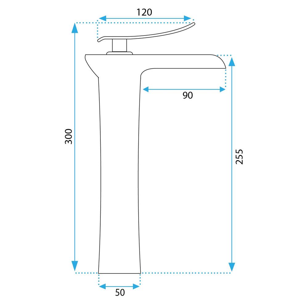 Rubinetto da lavabo Rea Laguna antique Brush Copper high
