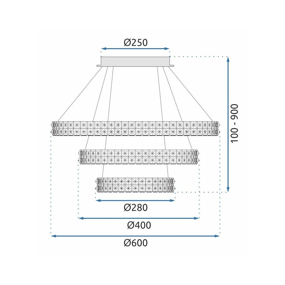 Lampe LED MS008-CP CHROME