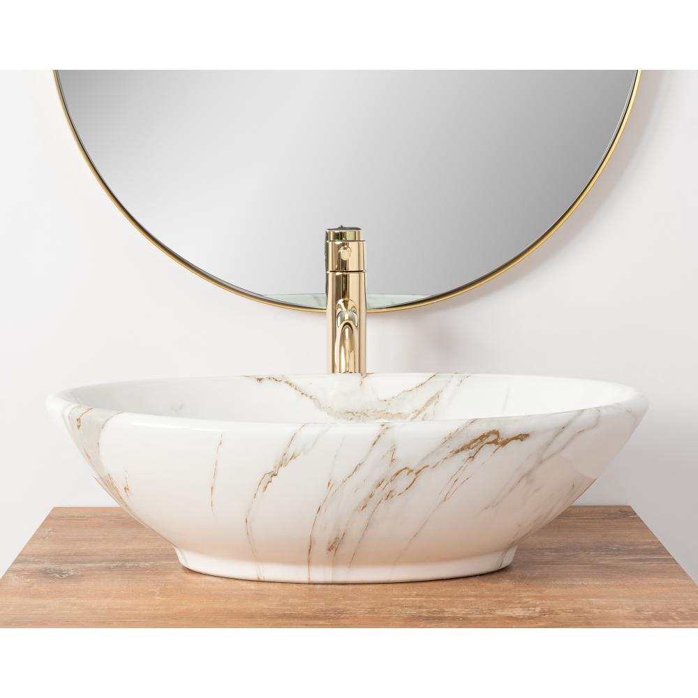 Nadgradni umivaonik Pamela Shiny Aiax Marmur