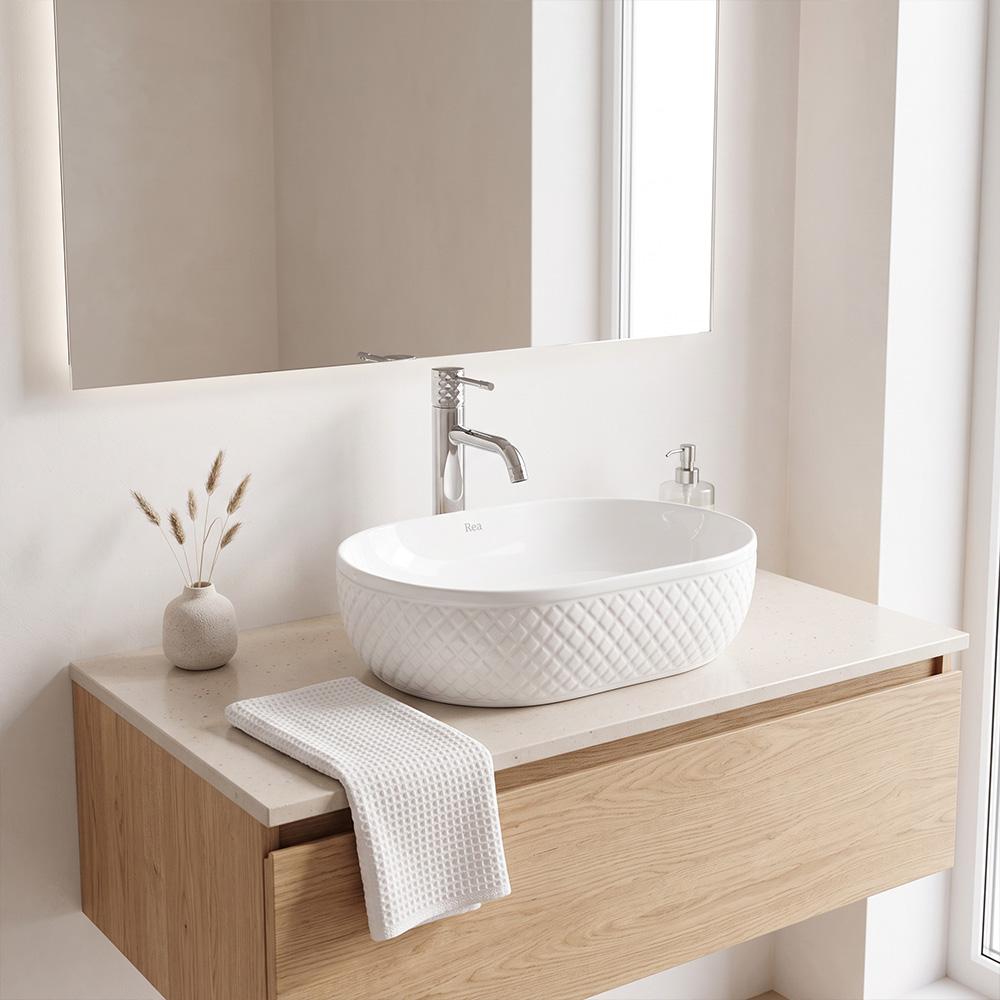 Umywalka nablatowa Rea Oktawia