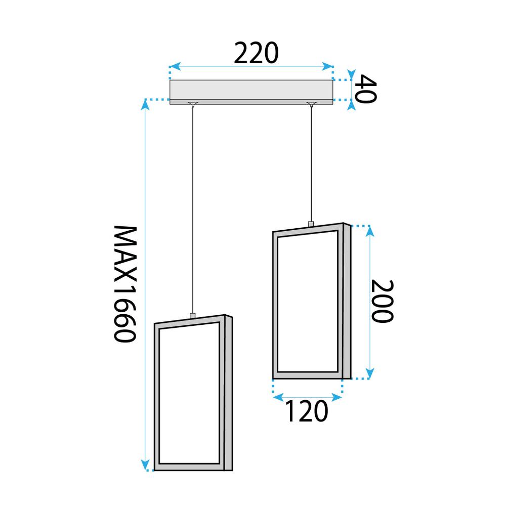 Lampe LED LHJ086-2CP GOLD