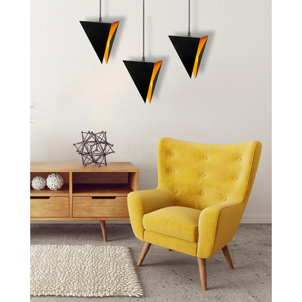 Hängelampe geometric  black 3tlg APP254-3CP