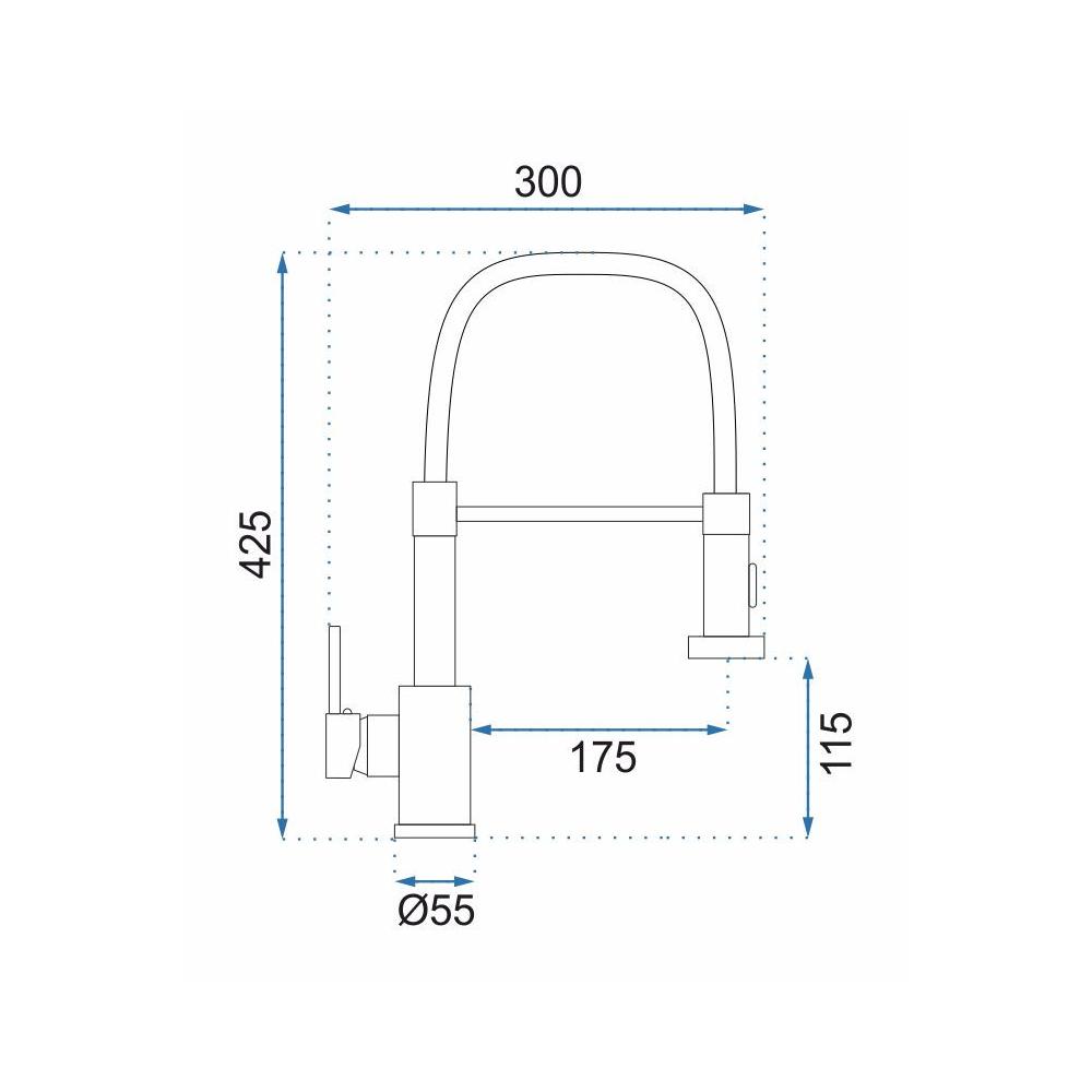 Kuhinjski mešalnik REA Colin Brush Steel