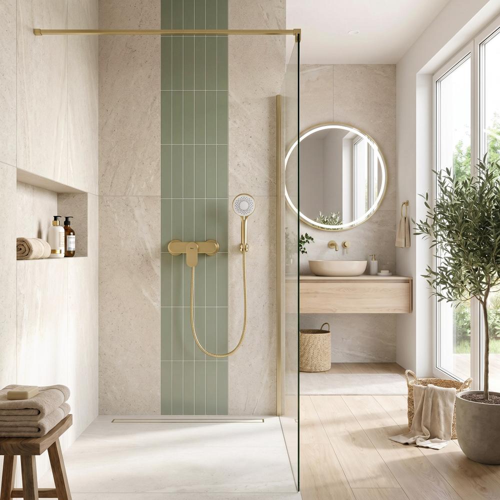 Douchemengkraan Rea DROP Brush Gold