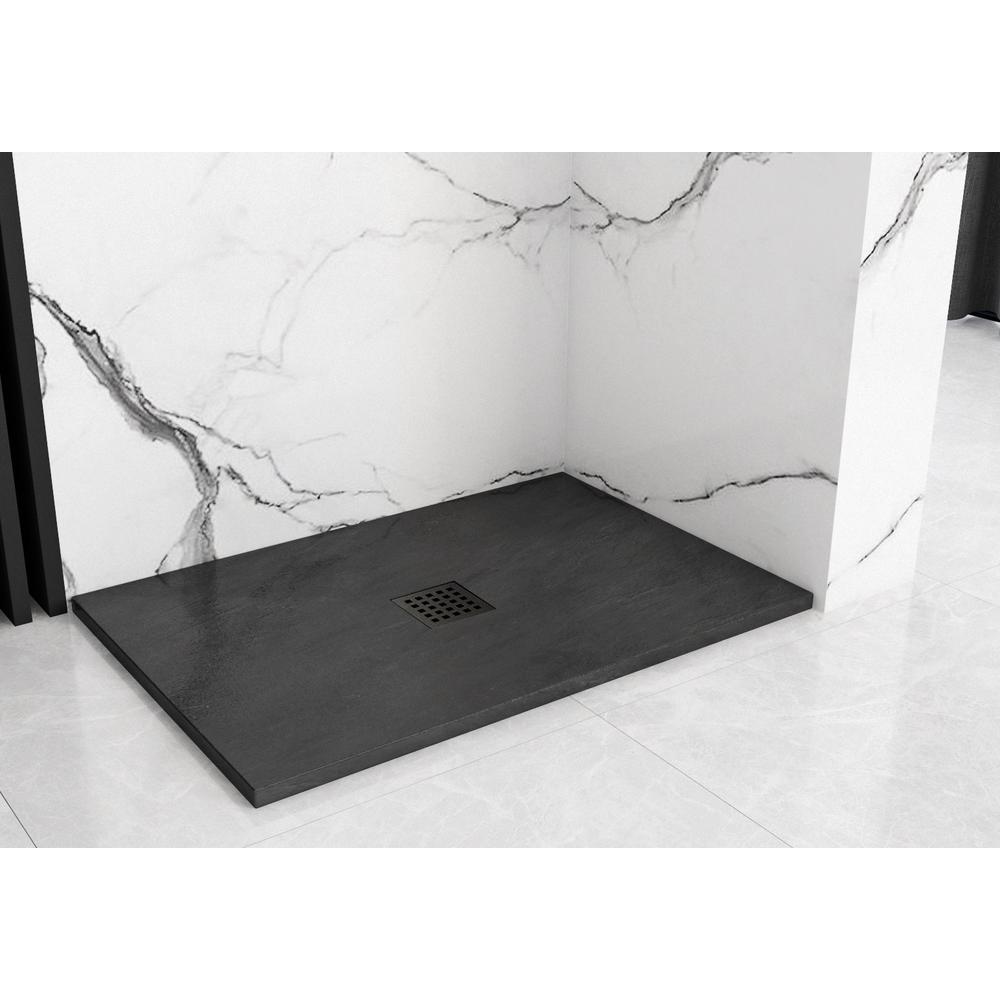 Stein Duschwanne Black Rock 90x120