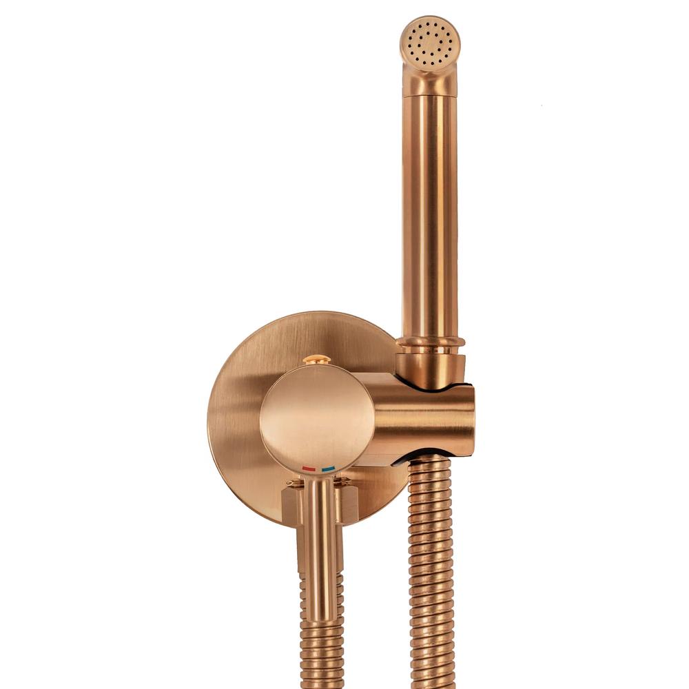 Bateria Bidetowa REA Lungo Loop Miedź Szczotkowana