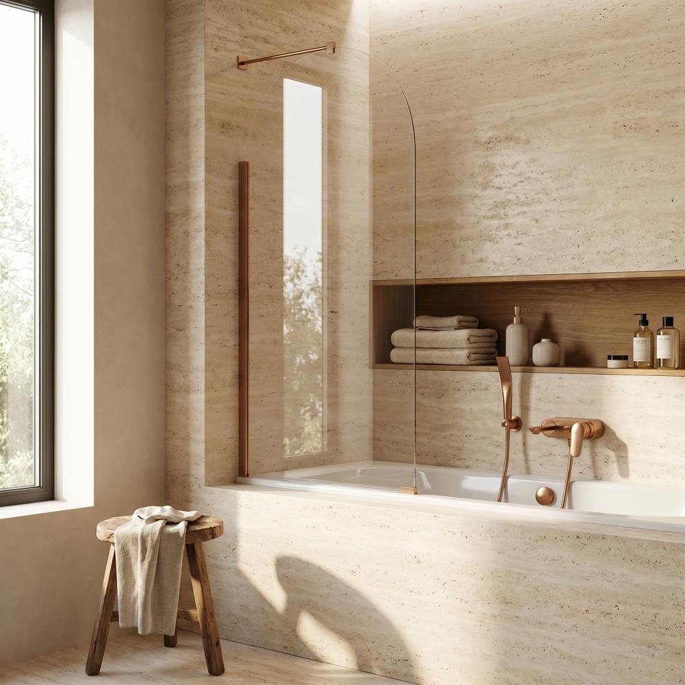 Bathtub screen Rea Travis Copper Brush 80