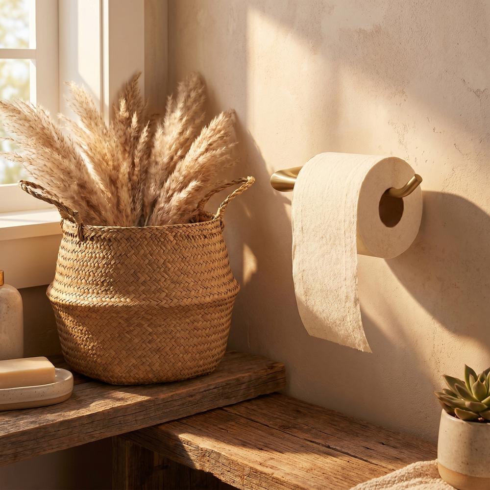 Uchwyt na papier toaletowy 16205 VIBE Złoty Szczotkowany