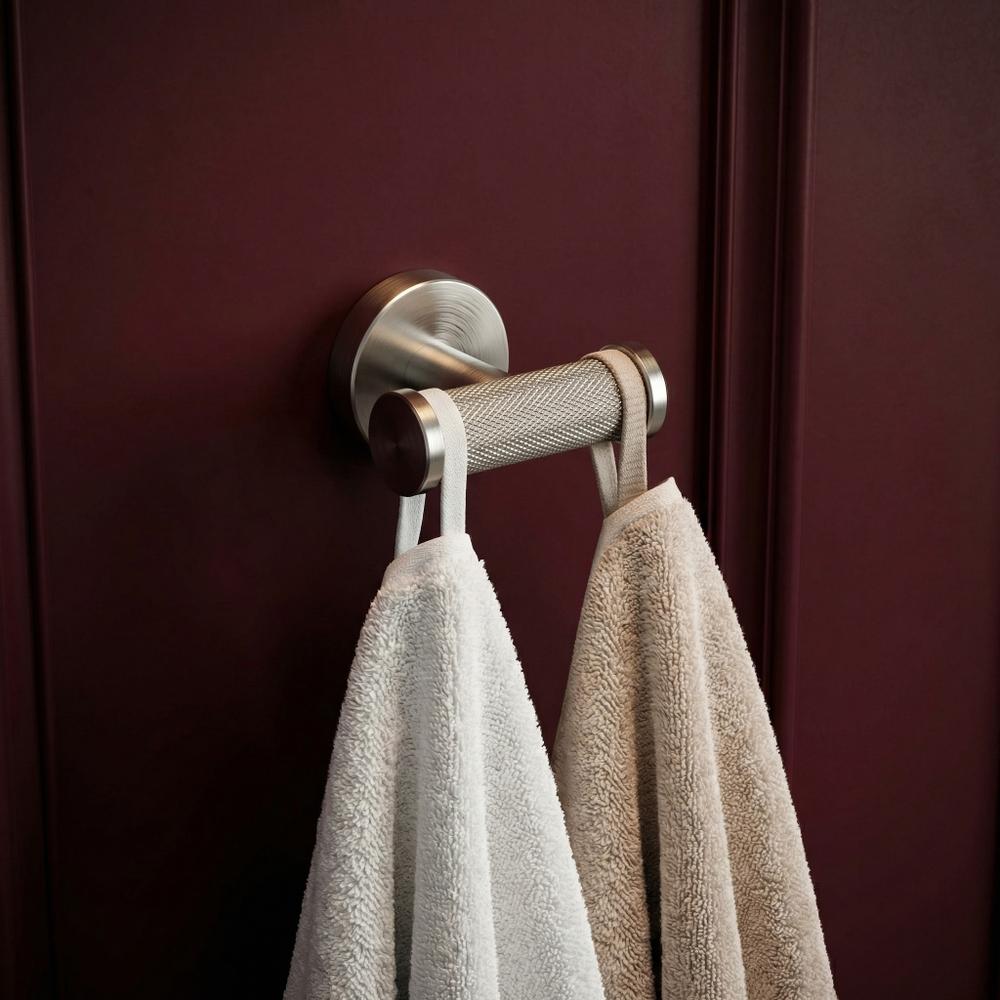 Crochadóir dúbailte 6612 Modern Brush Nickel