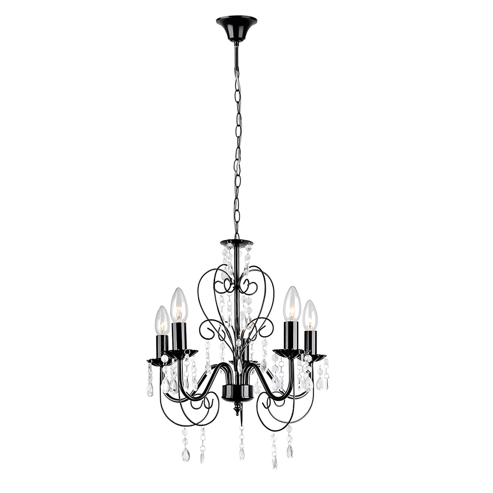 Deckenleuchte EBT010-5CP BLACK